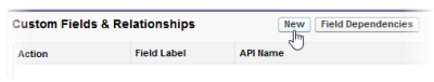 Screenshot: fields & relationships new