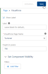 Screenshot: set properties for the lightning page