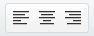 Screenshot: Paragraph alignment control buttons for a PDF template