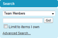 Screenshot: Search in the sidebar in Salesforce Classic interface