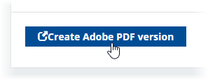 Screenshot: Create Adobe PDF version button for a Competency Assessment