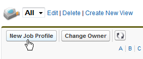 Screenshot: New Job Profile button