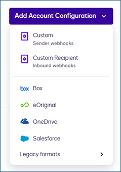 Add Account Configuration Docusign.