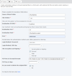 Screenshot: configure a decryption job