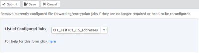 Screenshot: remove configured jobs form