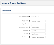 Screenshot: create an inbound trigger