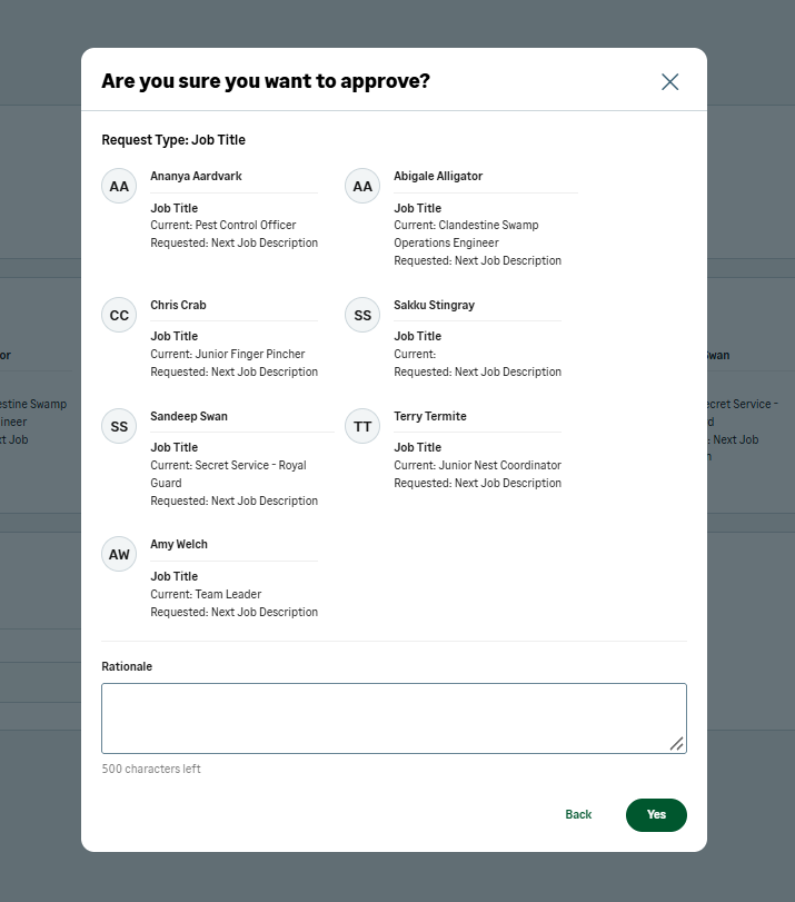 HR Request details page after.