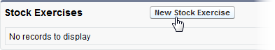 Screenshot: Selecting the New Stock Exercise button