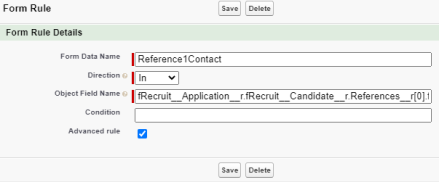 Screenshot: new rule: reference1contact