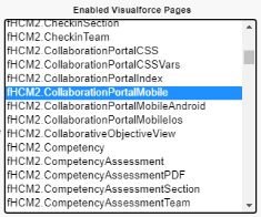 Screenshot: enable visualforce pages