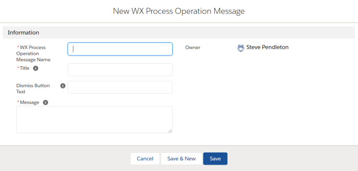 Screenshot: new WX process operation message