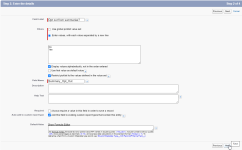 Screenshot: configure the summary opt out field