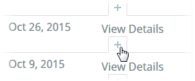 Screenshot: Selecting View Details for an internal vacancy